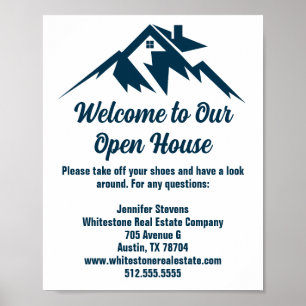 Mountain Real Gods Company Anpassningsbar Open Hou Poster