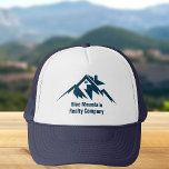 Mountain Real Gods Company Anpassningsbar Realtor Keps<br><div class="desc">En coola från bergsområdet i gods,  en verkstadshatt i en bergsklättring i en stad eller stad. Blåskript under huset mellan bergen. Underbar marknadsföring-artikel för en hembygdare i bergstopp.</div>