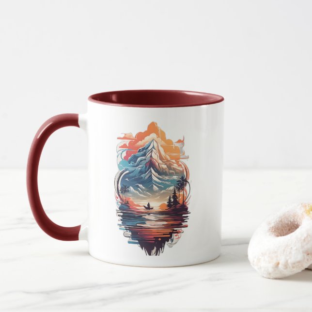 Mountain Reflections-kopp Mugg (Med munk)