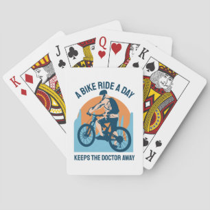 Mountain Rider Cool Design - En cykeltur om dagen Casinokort