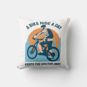 Mountain Rider Cool Design - En cykeltur om dagen Kudde
