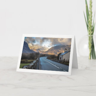 Mountain Road i Wales. Kort