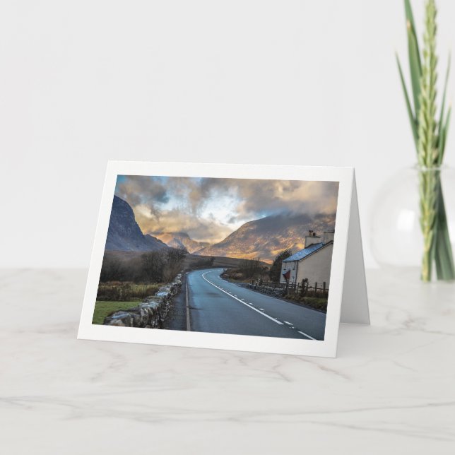 Mountain Road i Wales. Kort (Framsida)