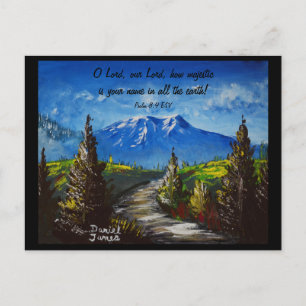 Mountain Road Scripture Vykort