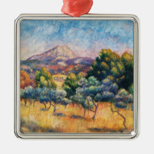 Mountain Sainte-Victoire Paysage av Renoir Julgransprydnad Metall