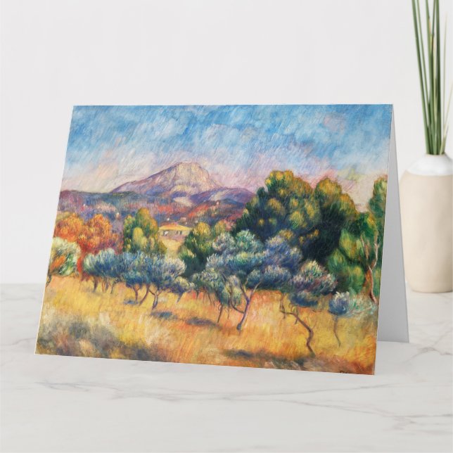 Mountain Sainte-Victoire Paysage av Renoir Kort (Framsida)