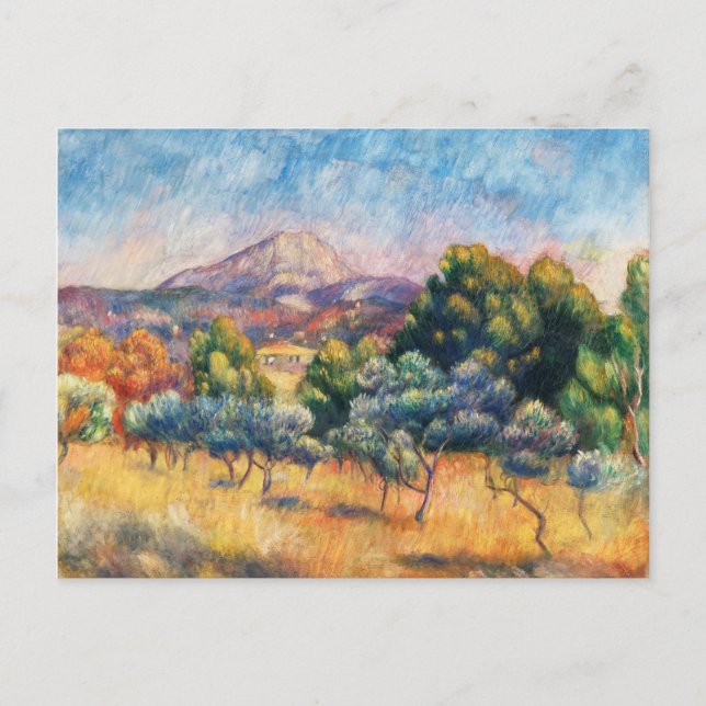 Mountain Sainte-Victoire Paysage av Renoir Vykort (Framsida)