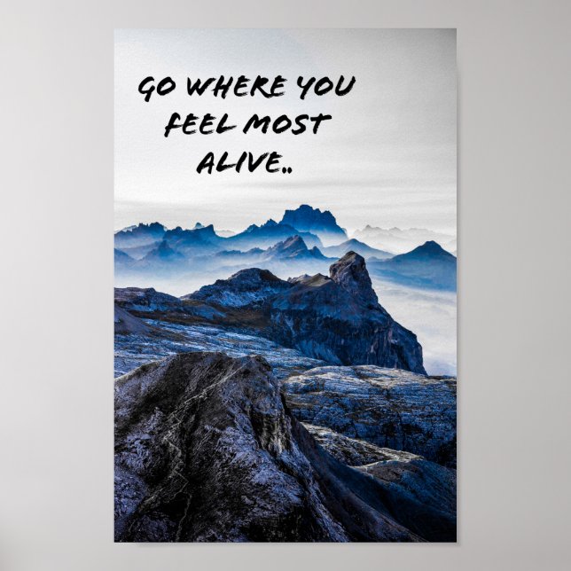 Mountain Scenery Poster (Framsidan)