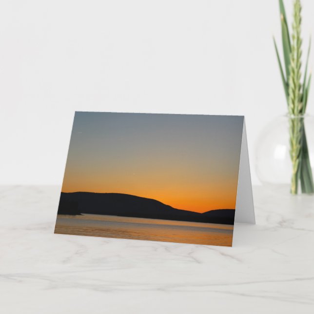 Mountain Silhouette Kort (Framsida)