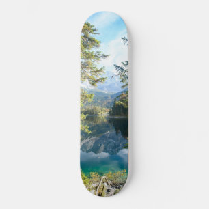 Mountain Sjö Bliss #2 #kabin #decor #wall #art Mini Skateboard Bräda 18,5 Cm