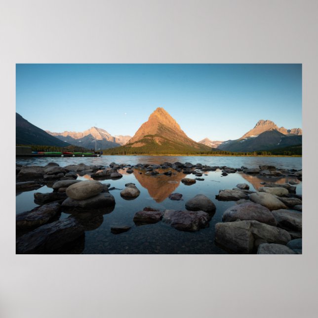 Mountain Sjö | Glacier nationalpark Poster (Framsidan)