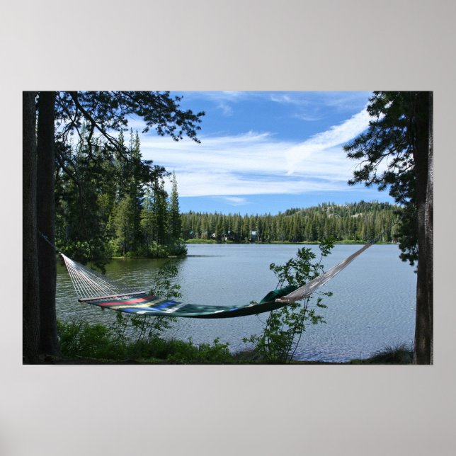 Mountain Sjö, Hammock Poster (Framsidan)