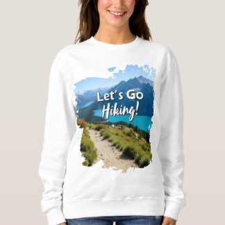 Mountain Sjö Låt oss Go Hiking T Shirt