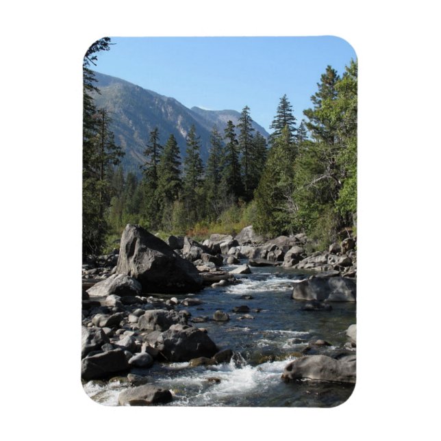 Mountain Sjö Magnet (Vertikal)