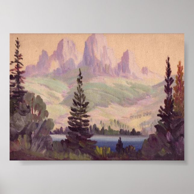 Mountain Sjö Poster (Framsidan)