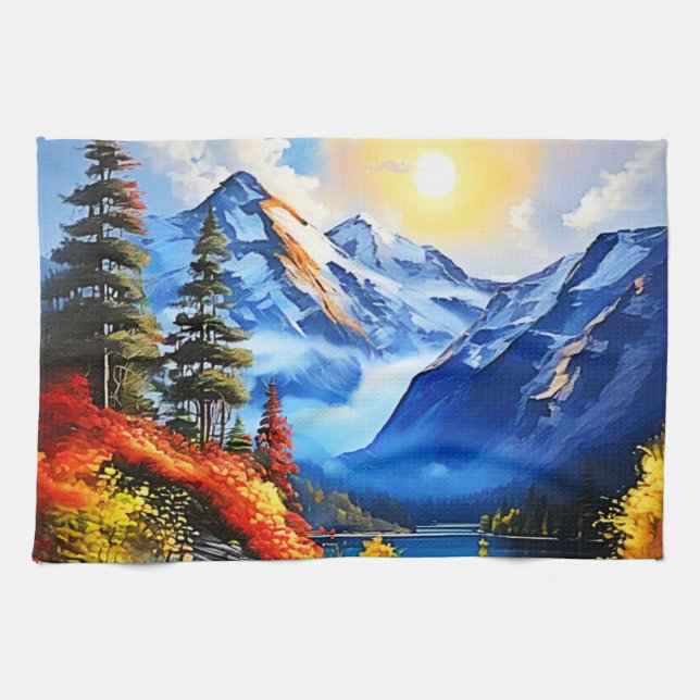Mountain Sjö: Scenia View Kökshandduk (Horisontell)