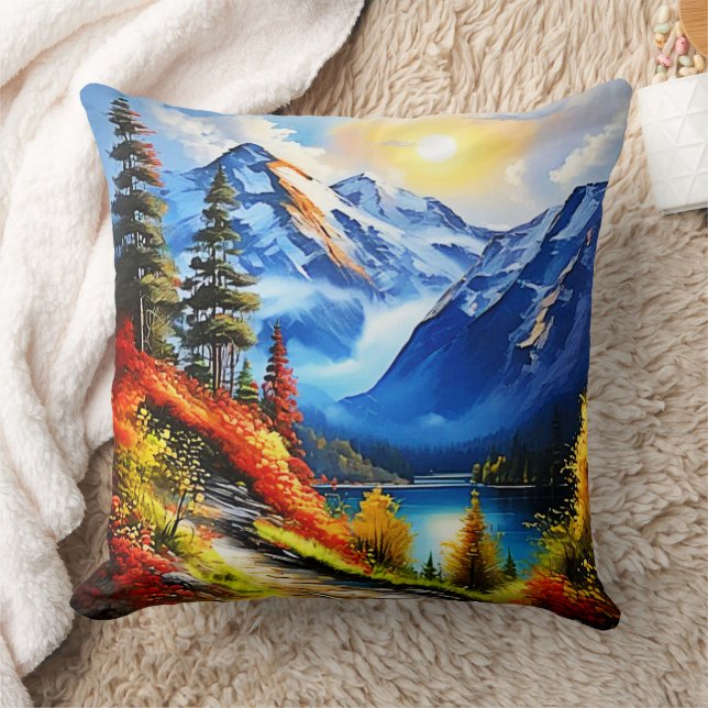 Mountain Sjö: Scenia View Kudde (Filt)