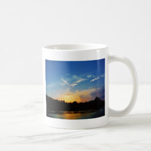 Mountain Sjö Sunset Kaffemugg