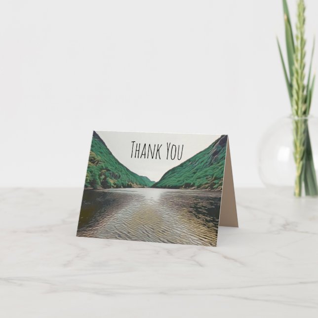 Mountain Sjö Tack Kort (Framsida)