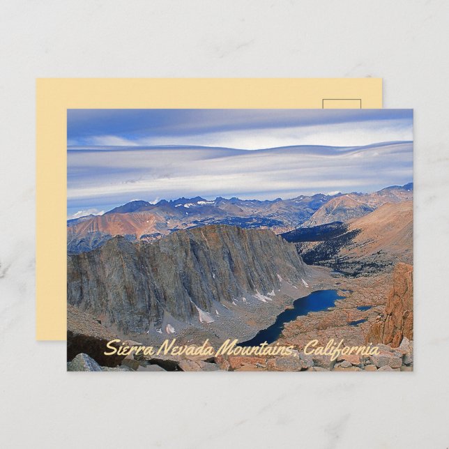 Mountain Sjö Vykort (Fram/baksida)