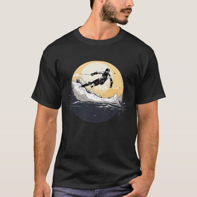 Mountain Ski Äventyr T Shirt (Framsida)
