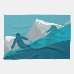 Mountain Skiing Sport Kökshandduk
