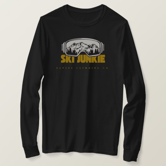 Mountain Skiing T-Shirt (Design framsida)
