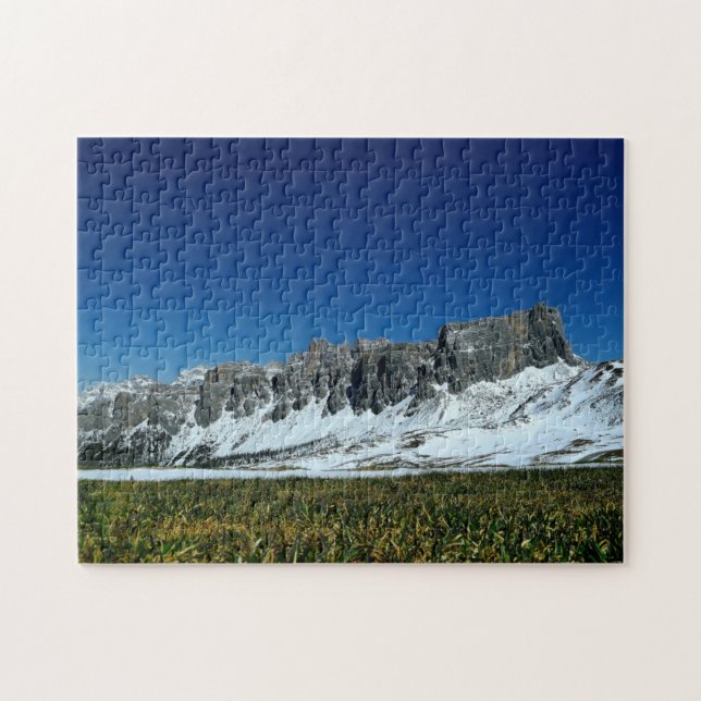 Mountain Snö Image Pussel (Horisontell)