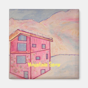 Mountain Snö Magnet