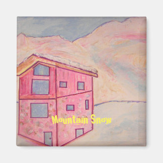 Mountain Snö Magnet