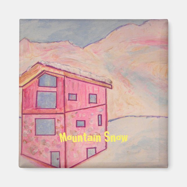 Mountain Snö Magnet (Framsidan)