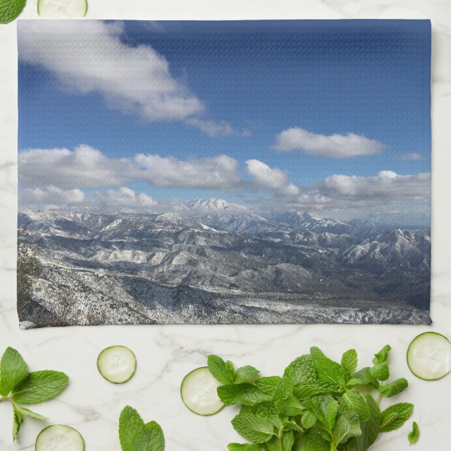 Mountain Snowscape Kitchen Towel Kökshandduk (Vikta)