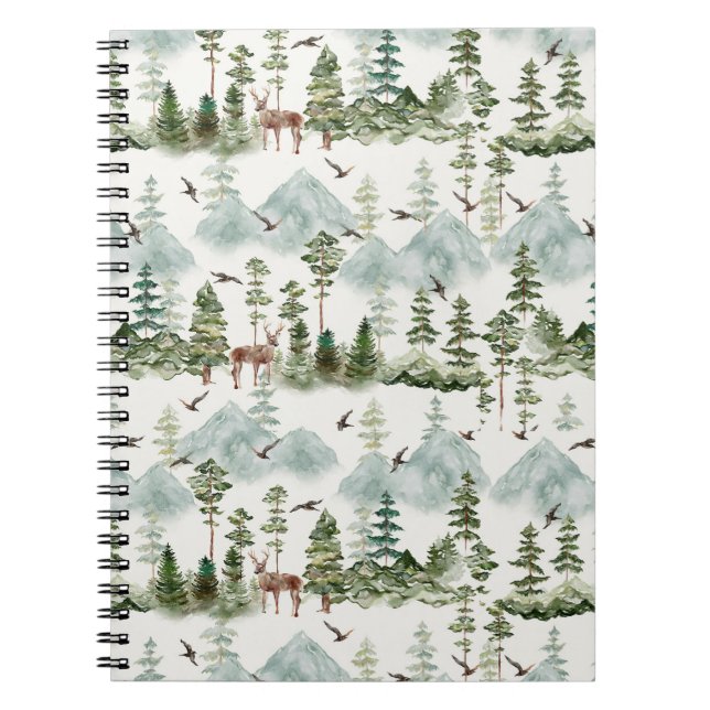 Mountain Spiral Photo Notebook Anteckningsbok (Framsidan)