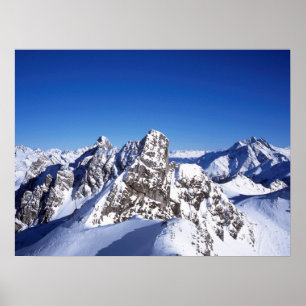 Mountain St Anton Austria Helgdag Card Poster
