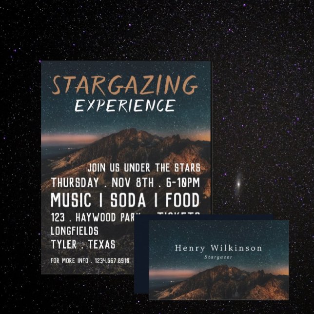 Mountain Stargazer, Planetarium Event Advertising Reklamblad (Skapare uppladdad)