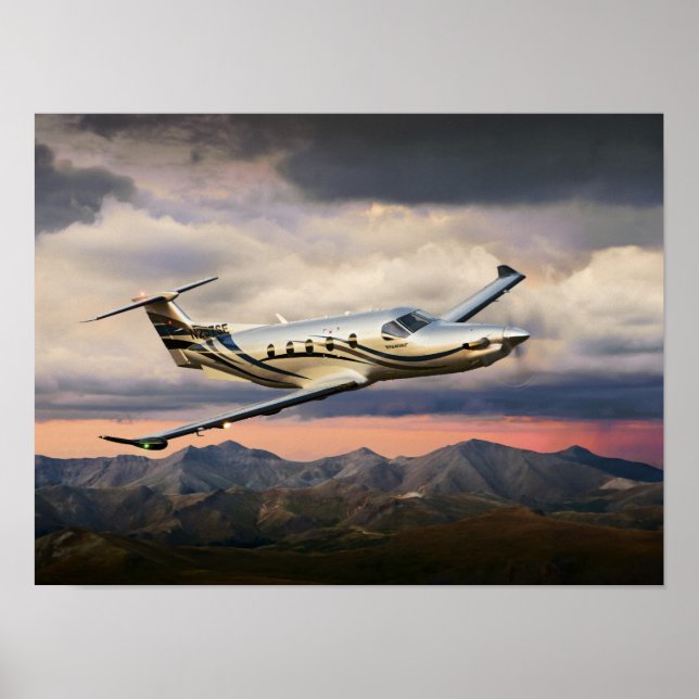 Mountain Storm Pilatus Poster (Framsidan)