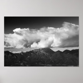 Mountain Storžič, Slovenien under molnen Poster