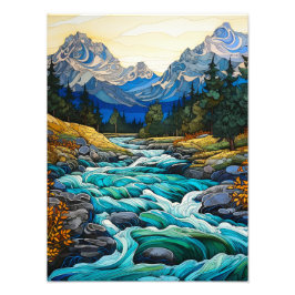 Mountain Stream Fototryck