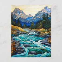 Mountain Stream Vykort