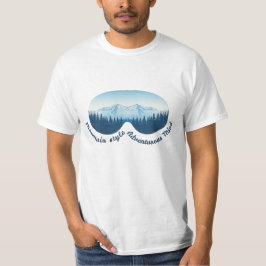 Mountain Style, Adventurous Mind: Ski Goggle T Shirt