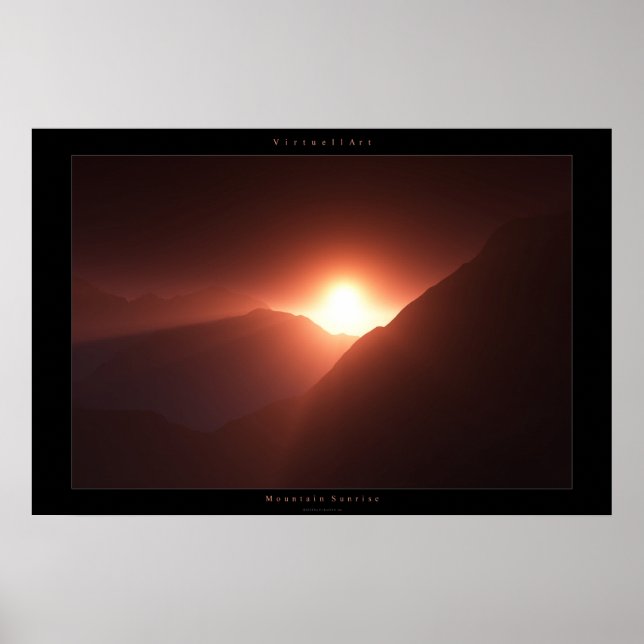 Mountain Sunrise Poster (Framsidan)