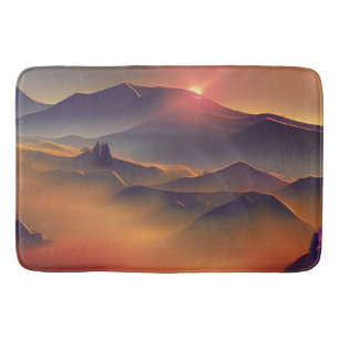 Mountain Sunset Badrumsmatta