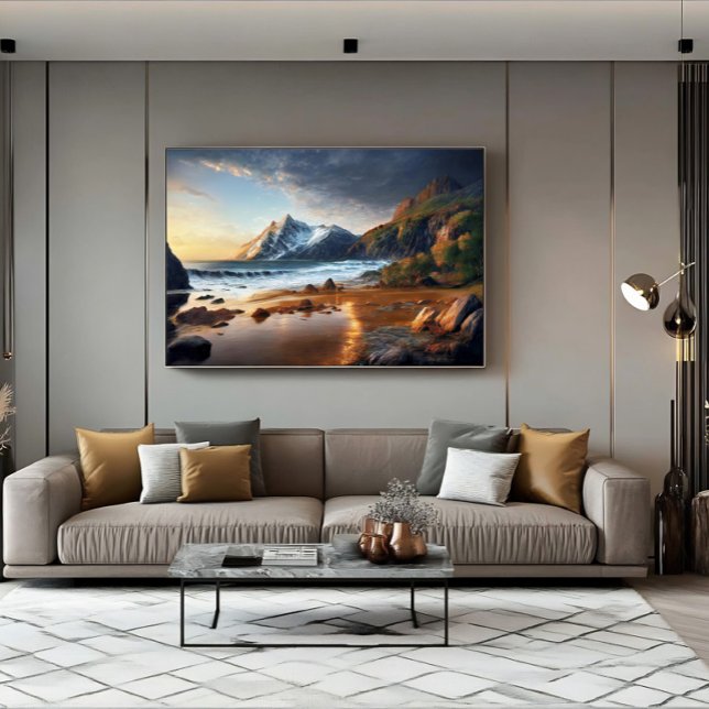 Mountain Sunset Canvastryck (Skapare uppladdad)