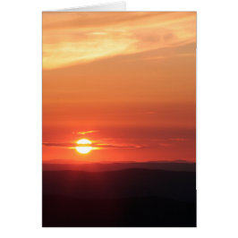 Mountain Sunset in the Shenandoah Hälsningskort