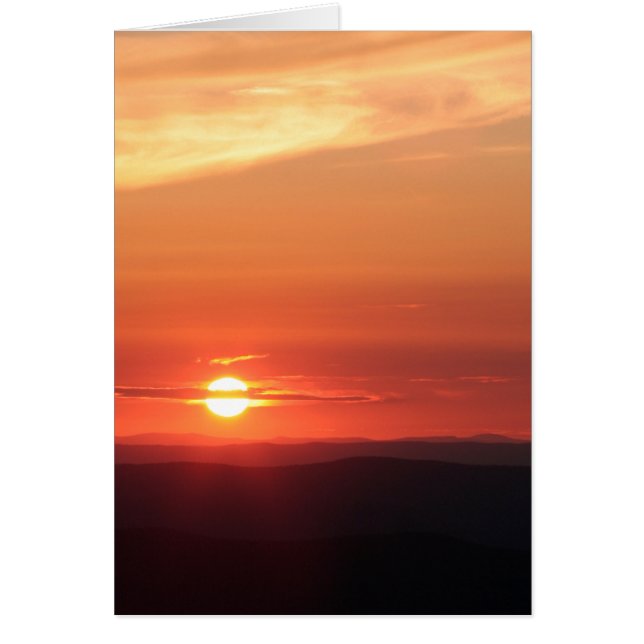 Mountain Sunset in the Shenandoah Hälsningskort (Framsidan)