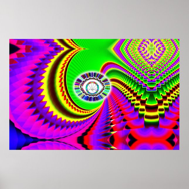 Mountain Sunset Öga (lägg till ord) Poster (Framsidan)