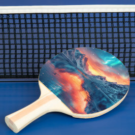 Mountain Sunset on Sjö - Custom Name Pingisracket
