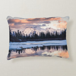 Mountain Sunset Pillow Prydnadskudde