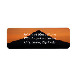 Mountain Sunset Silhouette Returadress Returadress Etikett