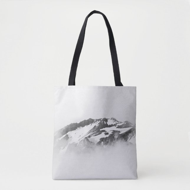 MOUNTAIN TÄCKT MED SNÖ TYGKASSE (Framsida)